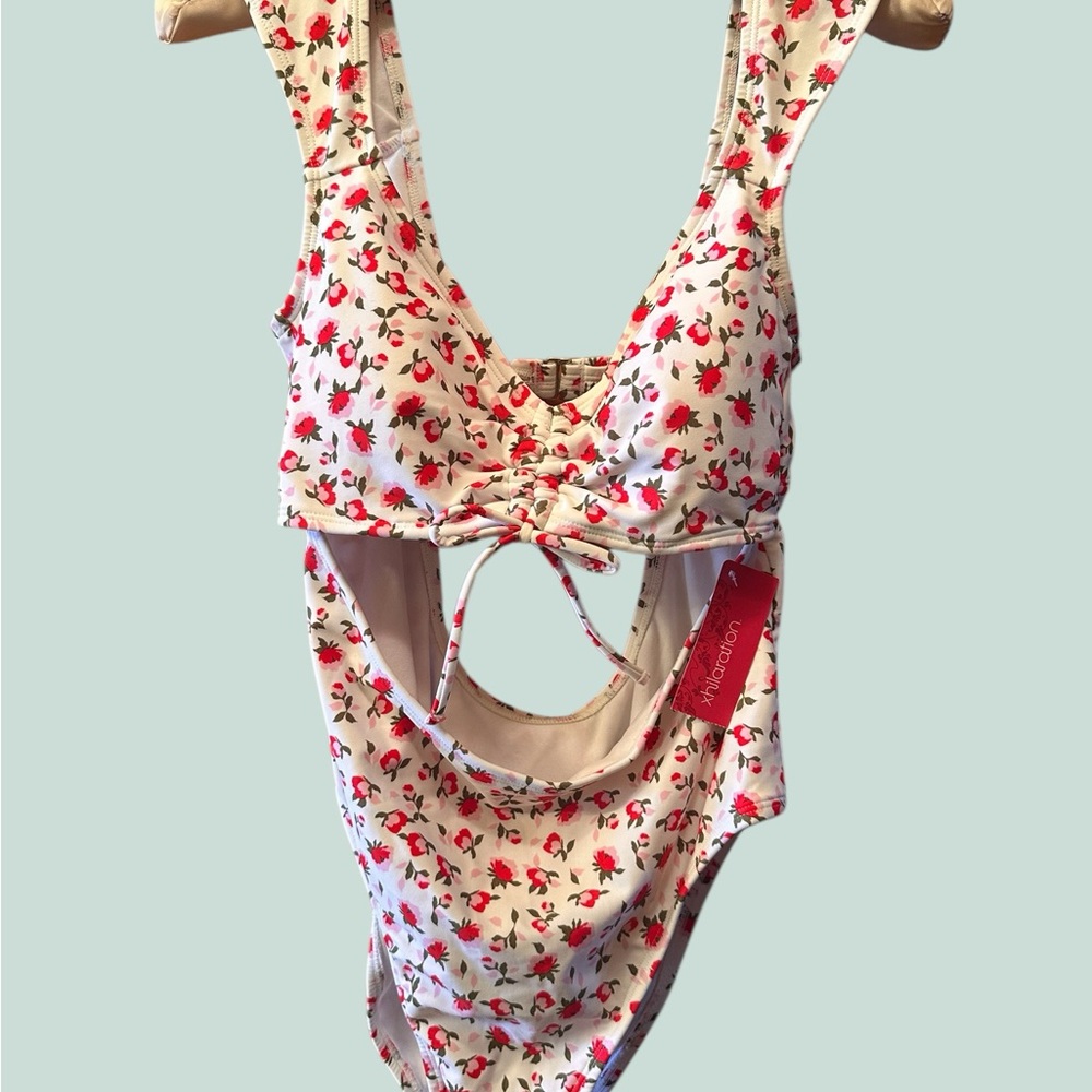 Floral Print Women's One Piece Swimsuit